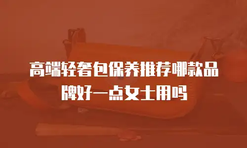 高端轻奢包保养推荐哪款品牌好一点女士用吗