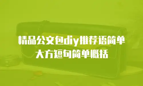 精品公文包diy推荐语简单大方短句简单概括