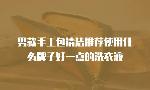男款手工包清洁推荐使用什么牌子好一点的洗衣液