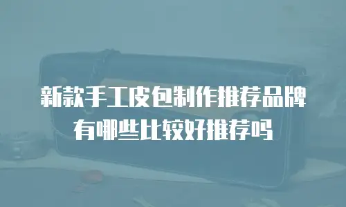 新款手工皮包制作推荐品牌有哪些比较好推荐吗