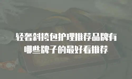 轻奢斜挎包护理推荐品牌有哪些牌子的最好看推荐