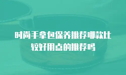 时尚手拿包保养推荐哪款比较好用点的推荐吗