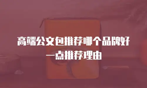 高端公文包推荐哪个品牌好一点推荐理由