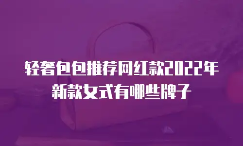 轻奢包包推荐网红款2022年新款女式有哪些牌子