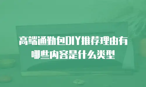 高端通勤包DIY推荐理由有哪些内容是什么类型