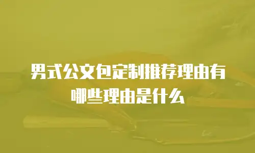 男式公文包定制推荐理由有哪些理由是什么