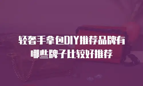 轻奢手拿包DIY推荐品牌有哪些牌子比较好推荐