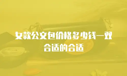 女款公文包价格多少钱一双合适的合适