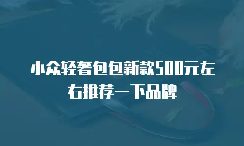 小众轻奢包包新款500元左右推荐一下品牌