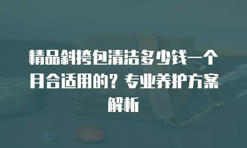 精品斜挎包清洁多少钱一个月合适用的？专业养护方案解析