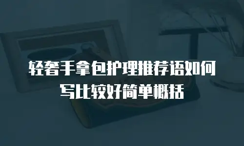 轻奢手拿包护理推荐语如何写比较好简单概括