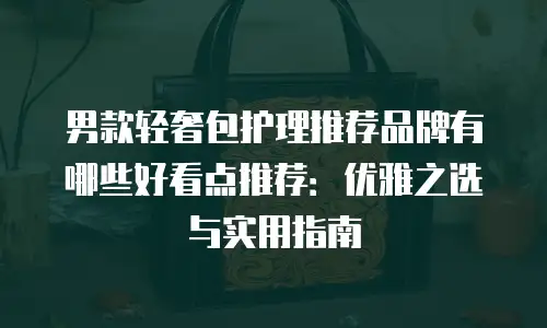 男款轻奢包护理推荐品牌有哪些好看点推荐：优雅之选与实用指南