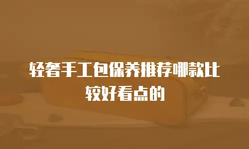 轻奢手工包保养推荐哪款比较好看点的