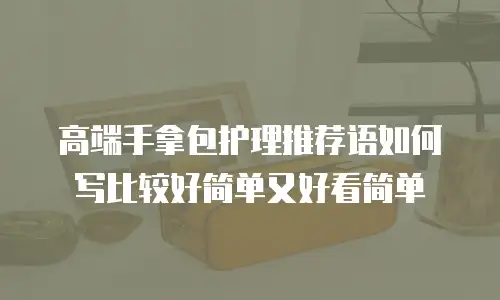 高端手拿包护理推荐语如何写比较好简单又好看简单