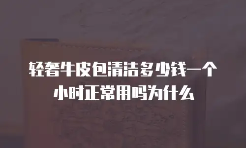 轻奢牛皮包清洁多少钱一个小时正常用吗为什么