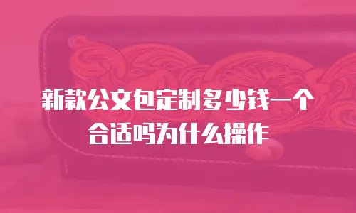 新款公文包定制多少钱一个合适吗为什么操作