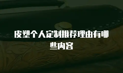 皮塑个人定制推荐理由有哪些内容