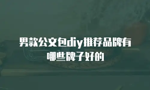 男款公文包diy推荐品牌有哪些牌子好的