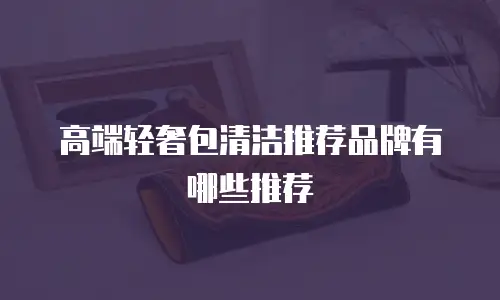 高端轻奢包清洁推荐品牌有哪些推荐