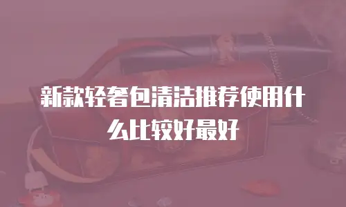 新款轻奢包清洁推荐使用什么比较好最好