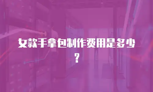 女款手拿包制作费用是多少?