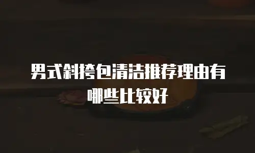 男式斜挎包清洁推荐理由有哪些比较好