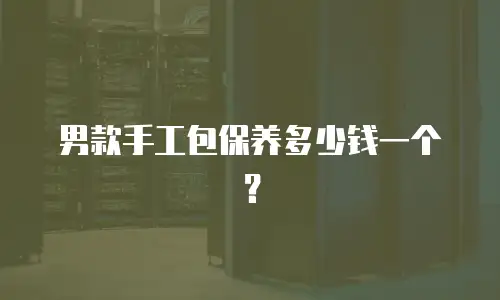 男款手工包保养多少钱一个？
