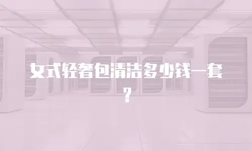 女式轻奢包清洁多少钱一套？