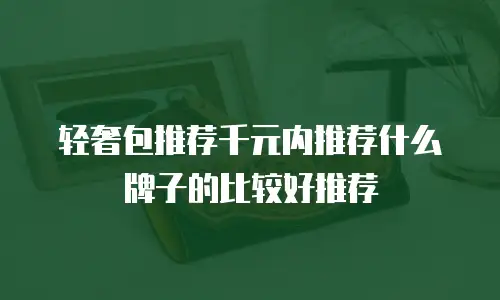 轻奢包推荐千元内推荐什么牌子的比较好推荐