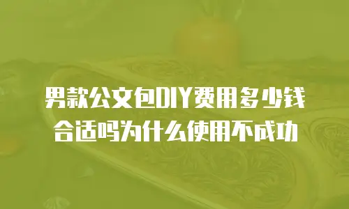 男款公文包DIY费用多少钱合适吗为什么使用不成功