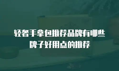 轻奢手拿包推荐品牌有哪些牌子好用点的推荐