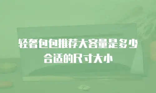 轻奢包包推荐大容量是多少合适的尺寸大小