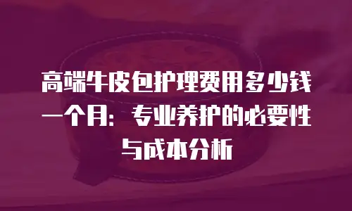 高端牛皮包护理费用多少钱一个月：专业养护的必要性与成本分析