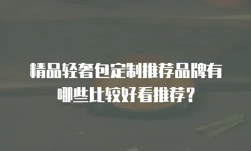精品轻奢包定制推荐品牌有哪些比较好看推荐？