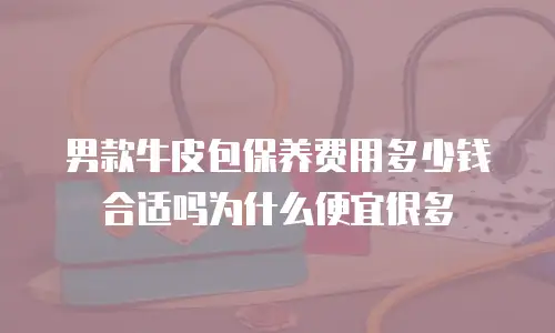 男款牛皮包保养费用多少钱合适吗为什么便宜很多