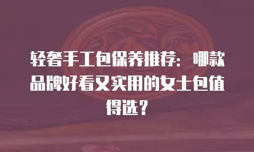轻奢手工包保养推荐：哪款品牌好看又实用的女士包值得选？