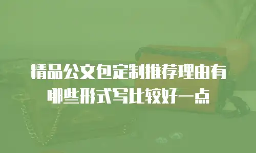 精品公文包定制推荐理由有哪些形式写比较好一点