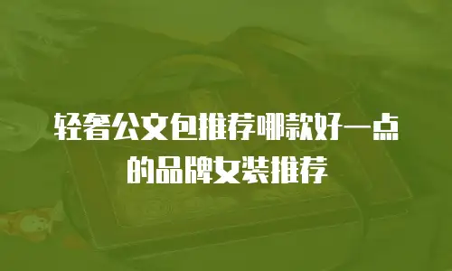 轻奢公文包推荐哪款好一点的品牌女装推荐