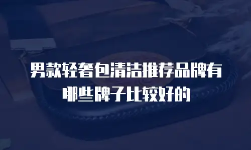 男款轻奢包清洁推荐品牌有哪些牌子比较好的