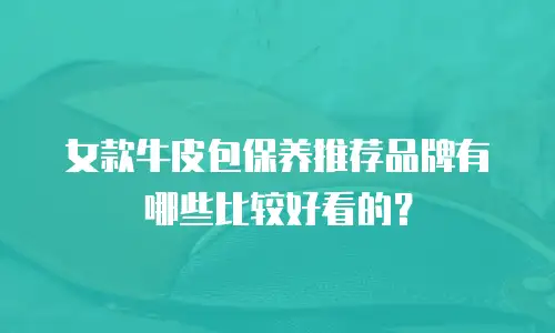 女款牛皮包保养推荐品牌有哪些比较好看的？