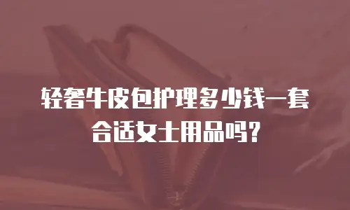 轻奢牛皮包护理多少钱一套合适女士用品吗？