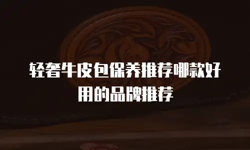 轻奢牛皮包保养推荐哪款好用的品牌推荐