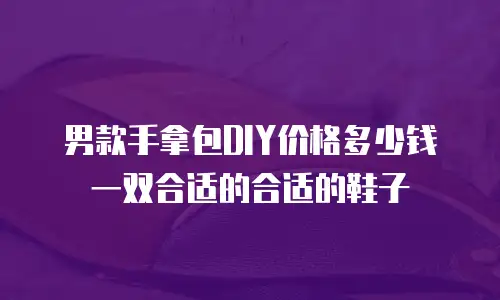 男款手拿包DIY价格多少钱一双合适的合适的鞋子