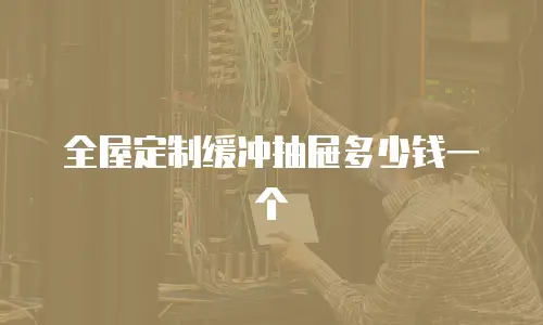 全屋定制缓冲抽屉多少钱一个