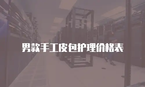 男款手工皮包护理价格表
