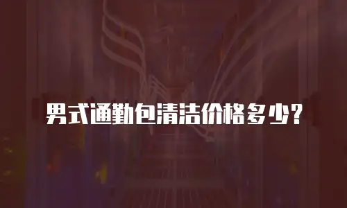 男式通勤包清洁价格多少？
