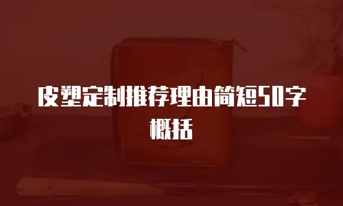 皮塑定制推荐理由简短50字概括