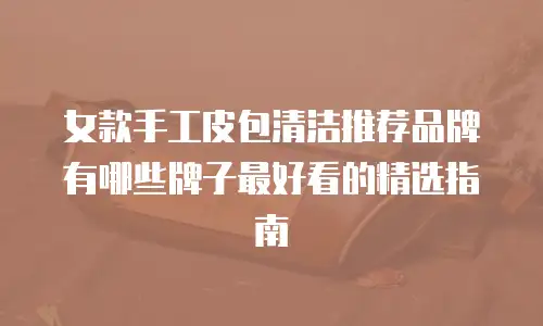 女款手工皮包清洁推荐品牌有哪些牌子最好看的精选指南