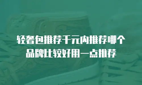 轻奢包推荐千元内推荐哪个品牌比较好用一点推荐