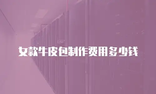 女款牛皮包制作费用多少钱